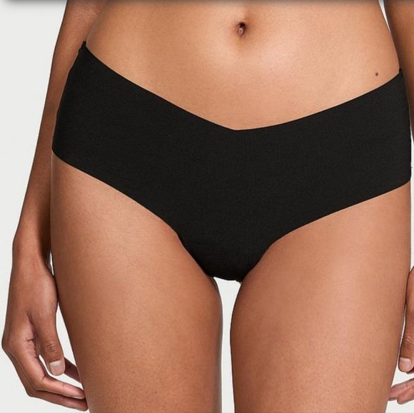 NWT VS No-Show Lace-Back Cheeky Panty, Black, Size M - Picture 3 of 5